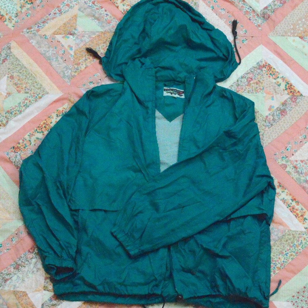 Vintage Teal Windbreaker